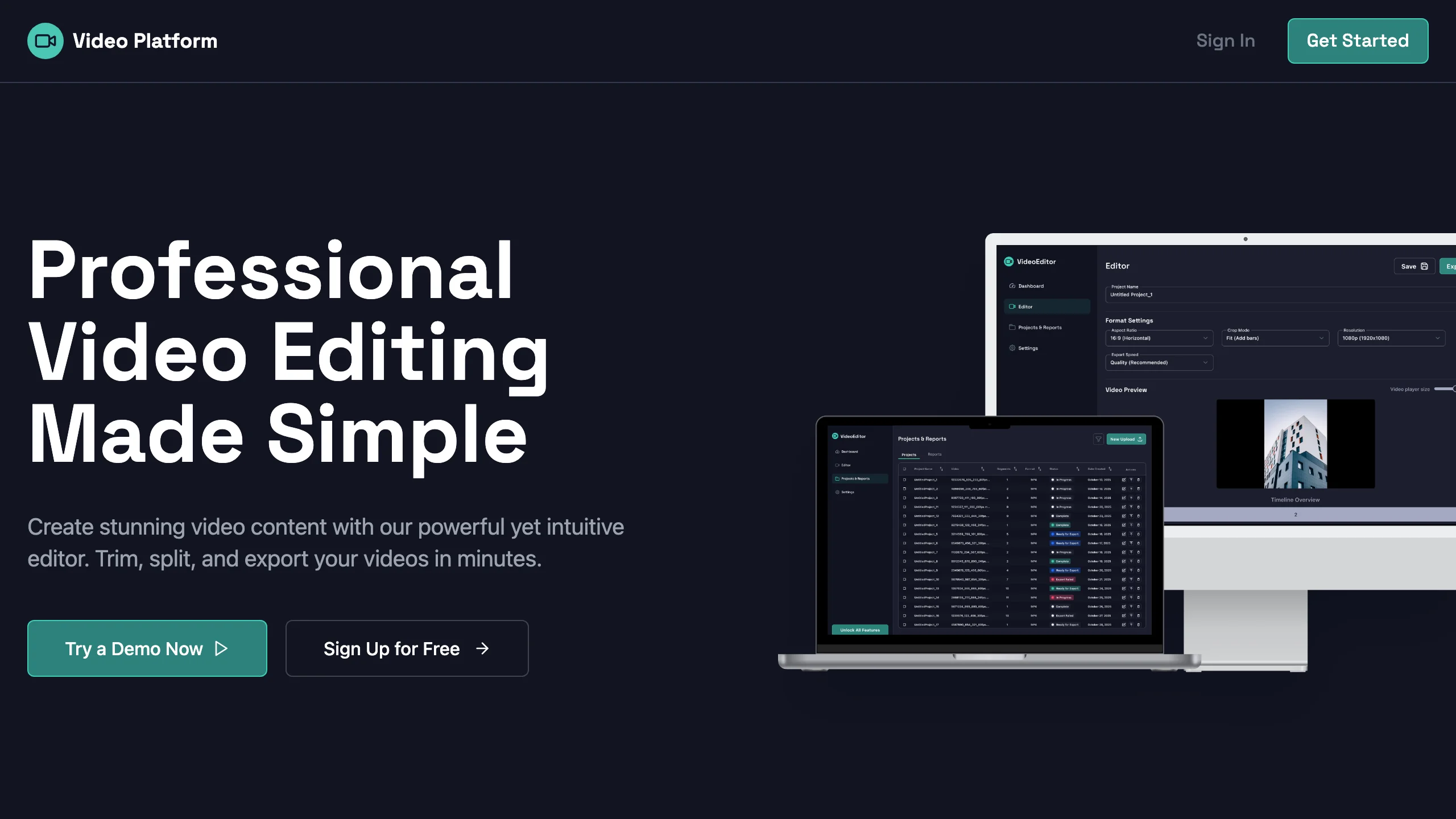 Loading preview of ClipCraft - Browser-Based Video Editor SaaS Template